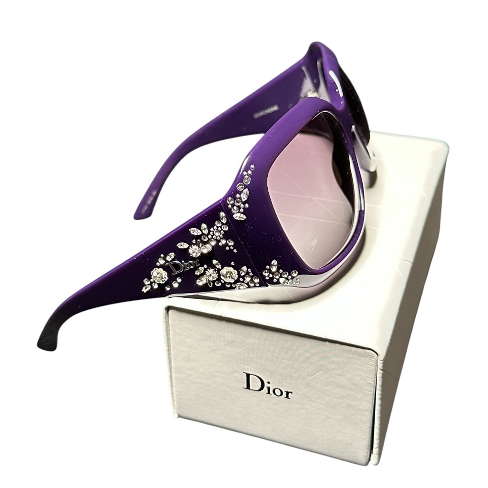 Dior Ondine Crystal Embellished Sunglasses with Case and Box - Brand New - Picture 7 of 13